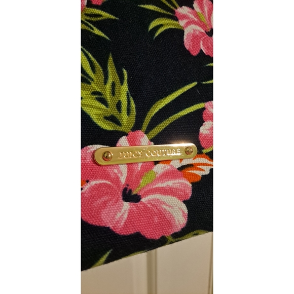 Juicy Couture Floral Print Large Canvas Tote - Picture 4 of 10